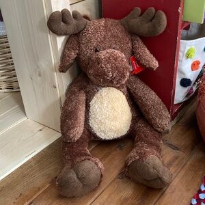 NWT! Cuddly Brown Moose Plush Toy